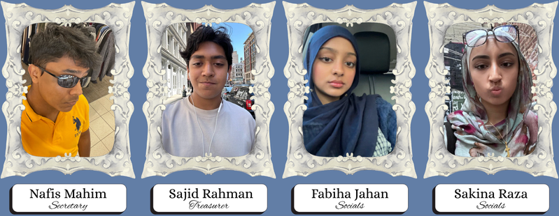 Board: Nafis Mahim, Sajid Rahman, Fabiha Jahan, and Sakina Raza